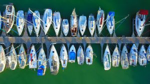 Digital marina management system showing real-time slip availability.